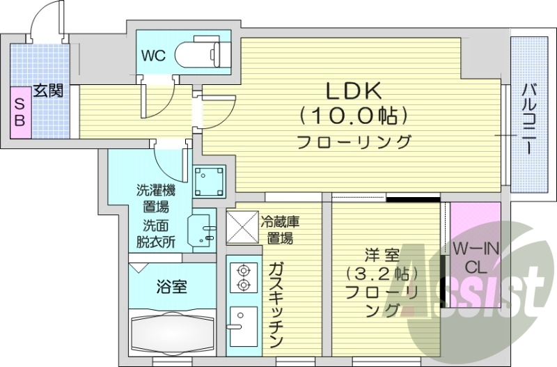 8階の間取り図