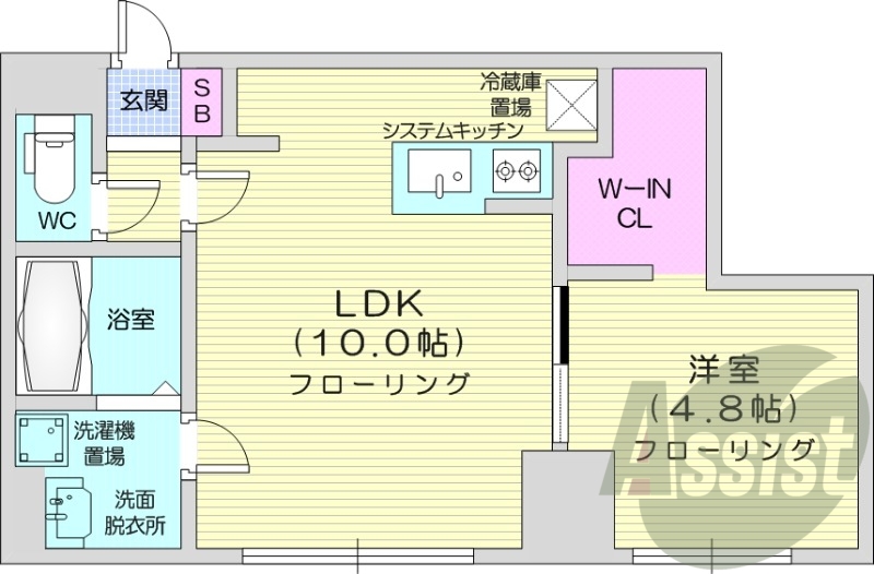 6階の間取り図