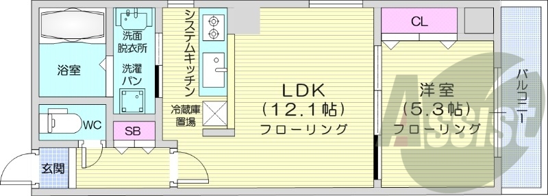 7階の間取り図