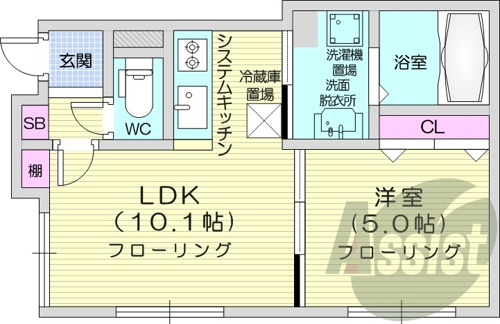 5階の間取り図