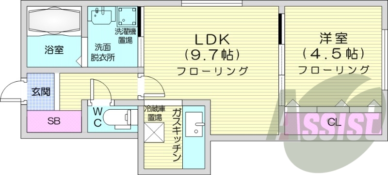 1階の間取り図