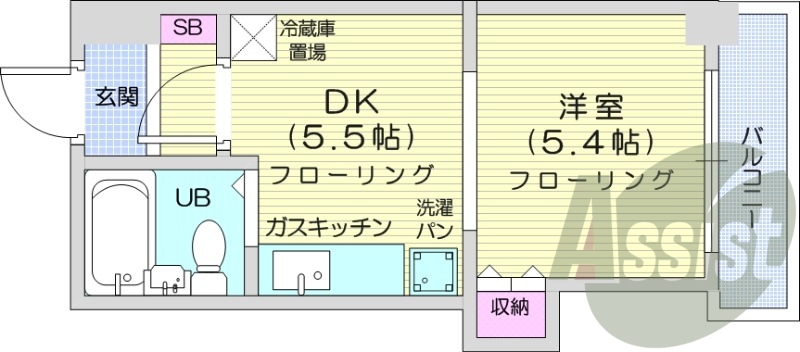8階の間取り図