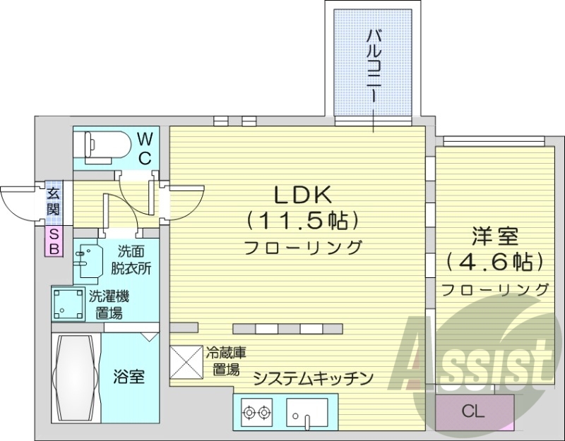5階の間取り図