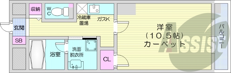 2階の間取り図