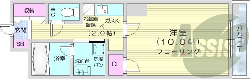 9階の間取り図