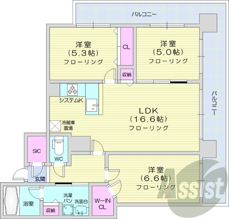 7階の間取り図
