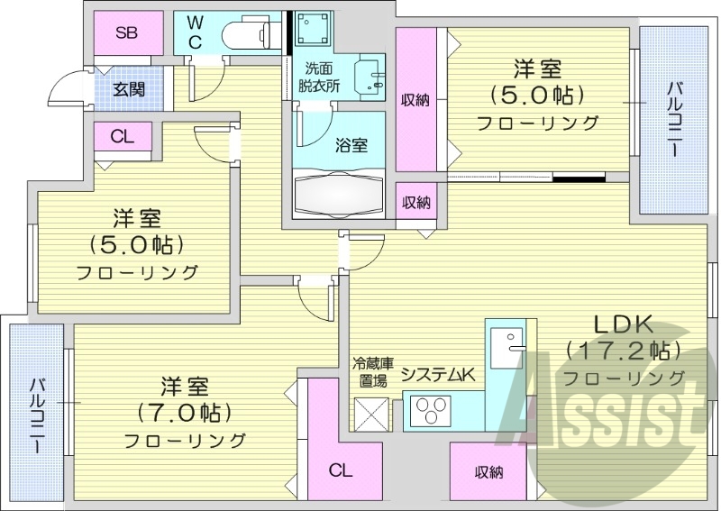 10階の間取り図