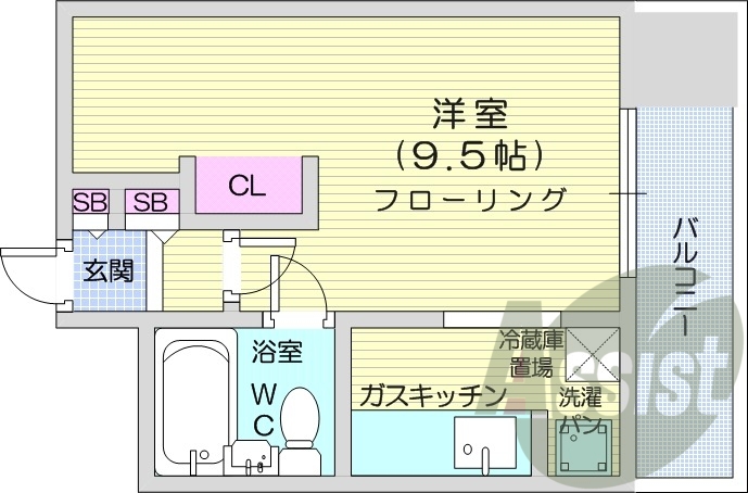 5階の間取り図
