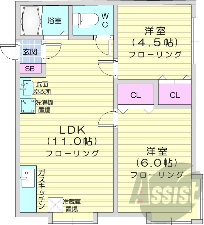 3階の間取り図