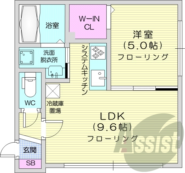 2階の間取り図
