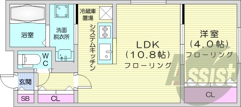 1階の間取り図