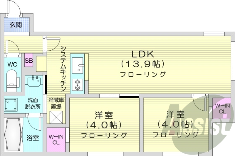 3階の間取り図