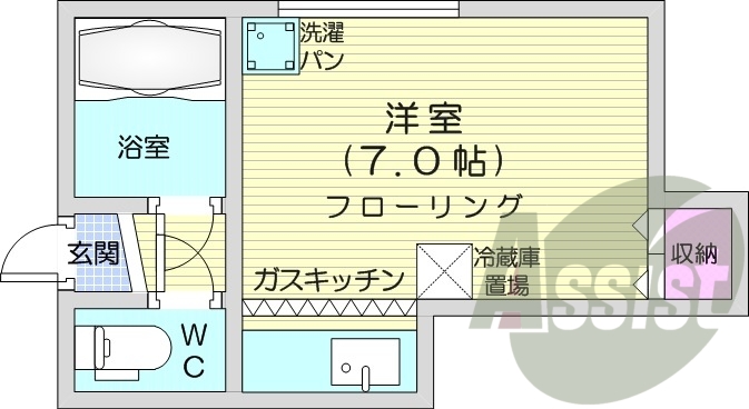 1階の間取り図