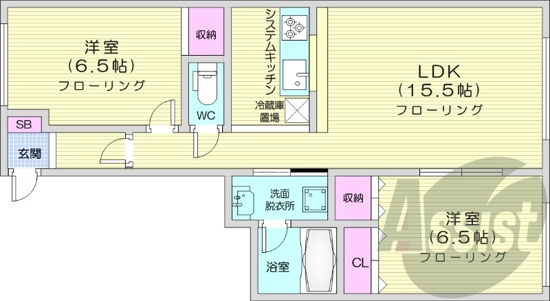 4階の間取り図
