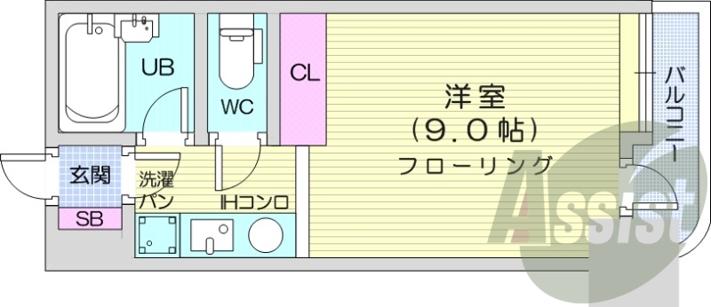 4階の間取り図