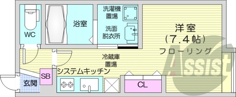 2階の間取り図