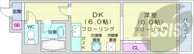 4階の間取り図