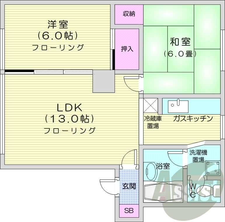 2階の間取り図