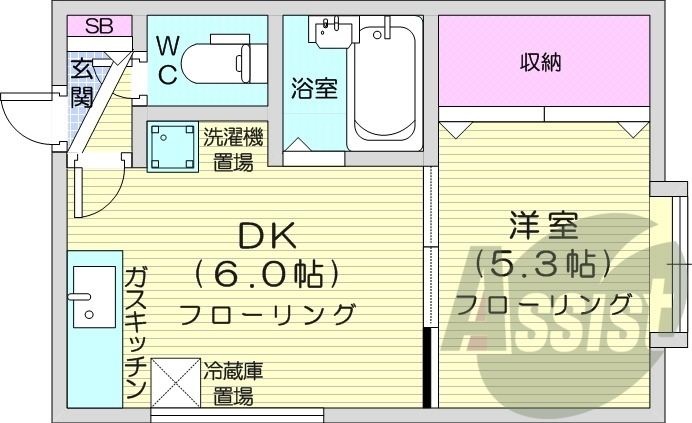 2階の間取り図