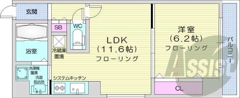 3階の間取り図