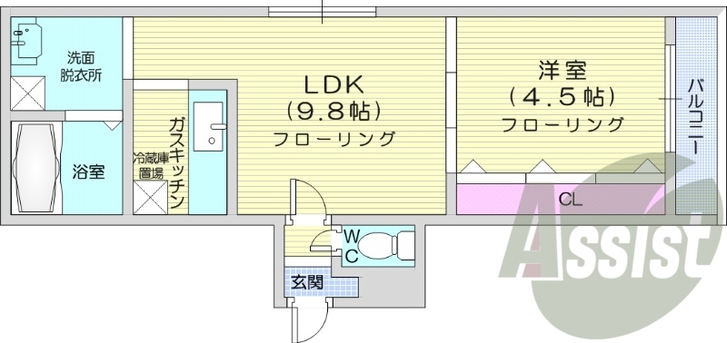 1階の間取り図
