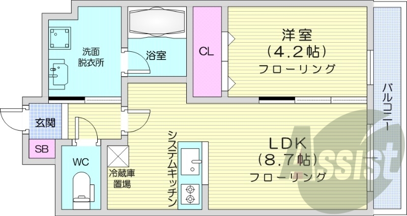 5階の間取り図