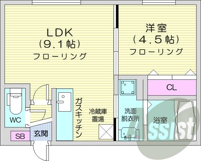 5階の間取り図