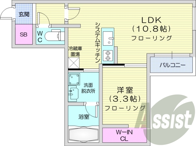 1階の間取り図