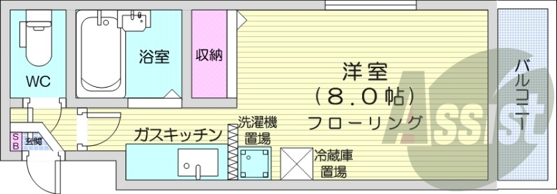 4階の間取り図