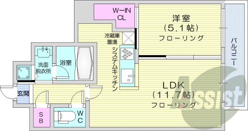 2階の間取り図
