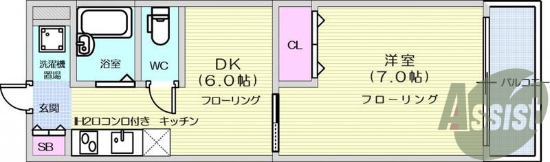 3階の間取り図