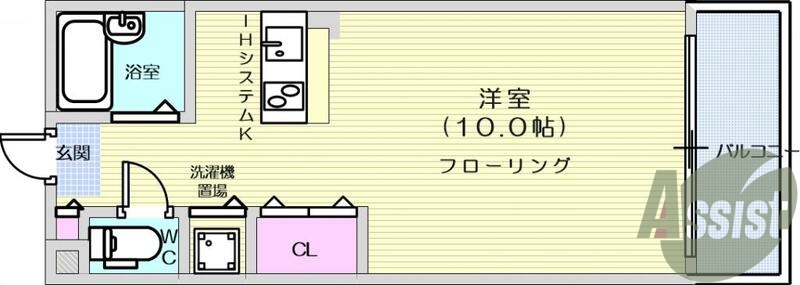 1R、オートロック、オール電化、光ファイバー、Ｂ・Ｔ別