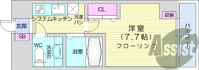 １Ｋ、セパレート、オール電化、クローゼット、オートロック
