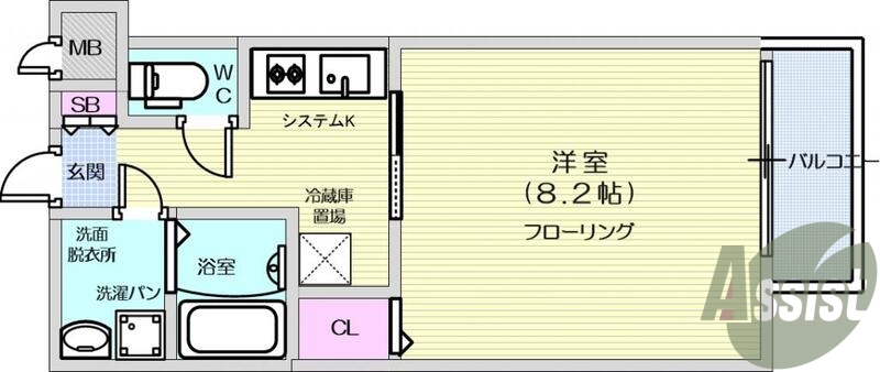 １Ｋ、追炊き、シャワートイレ、オートロック、セパレート