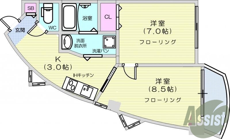 4階の間取り図