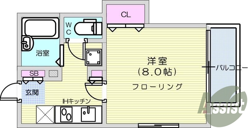 1K、エアコン、IHクッキングヒーター、追炊き機能