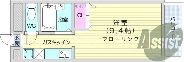 1Ｋ、インターネット無料、エアコン、バストイレ別