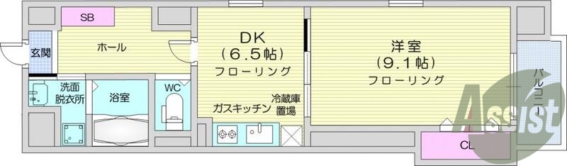 １ＤＫ、追い炊き、システムキッチン、エレベーター