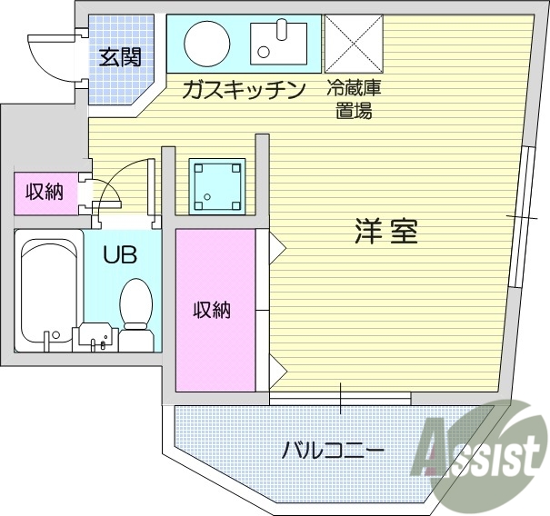 4階の間取り図