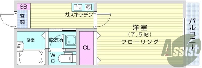2階の間取り図