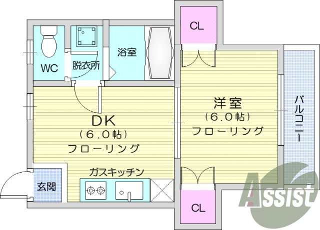 1階の間取り図