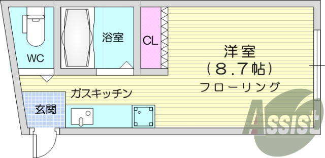 お写真は102号室のものです。参考にしてくださいませ。