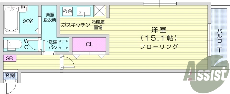 １Ｒ、バストイレ別、温水洗浄便座、モニターホン