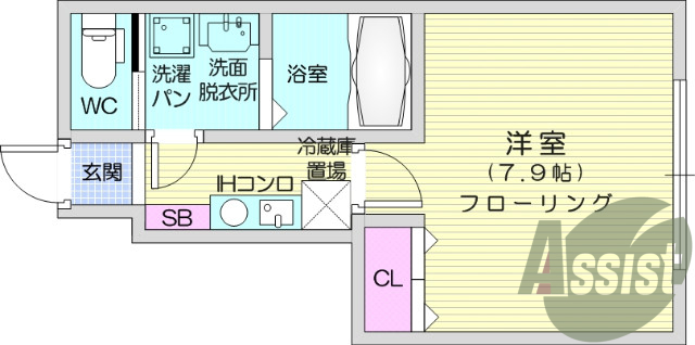 1階の間取り図