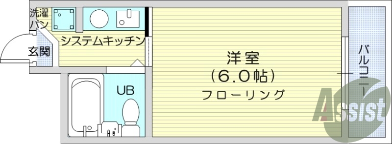 1K、オートロック、宅配ボックス、無料インターネット。
