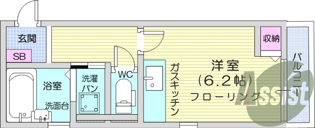 お写真は103号室のものになります。参考にしてくださいませ。