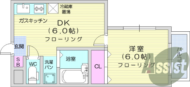 1ＤＫ、独立洗面台、ウォシュレット機能、シューズボックス