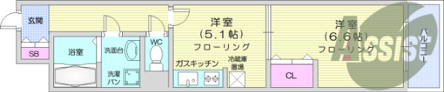 1DK、駅近、オートロックマンション、システムキッチン