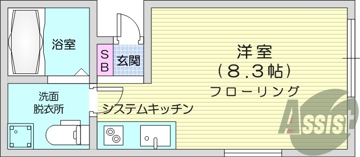1階の間取り図