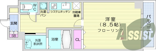 1K、2口IH、追炊き付きバス、温水便座、バストイレ別、